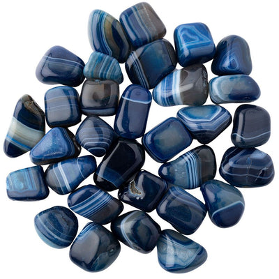 Blue Banded Agate Tumbles