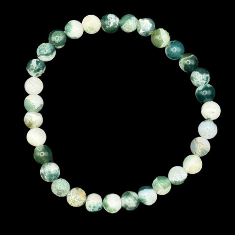 Tree Agate Bracelet 6mm