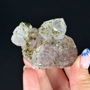 Amethyst with Epidote & Hematite Phantoms