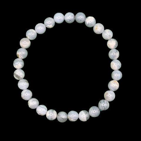 Blue Lace Agate Bracelet 6mm