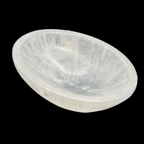 Selenite Medium Oval Bowl